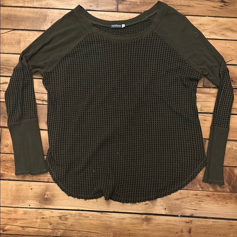 Olive Green Women's Top
